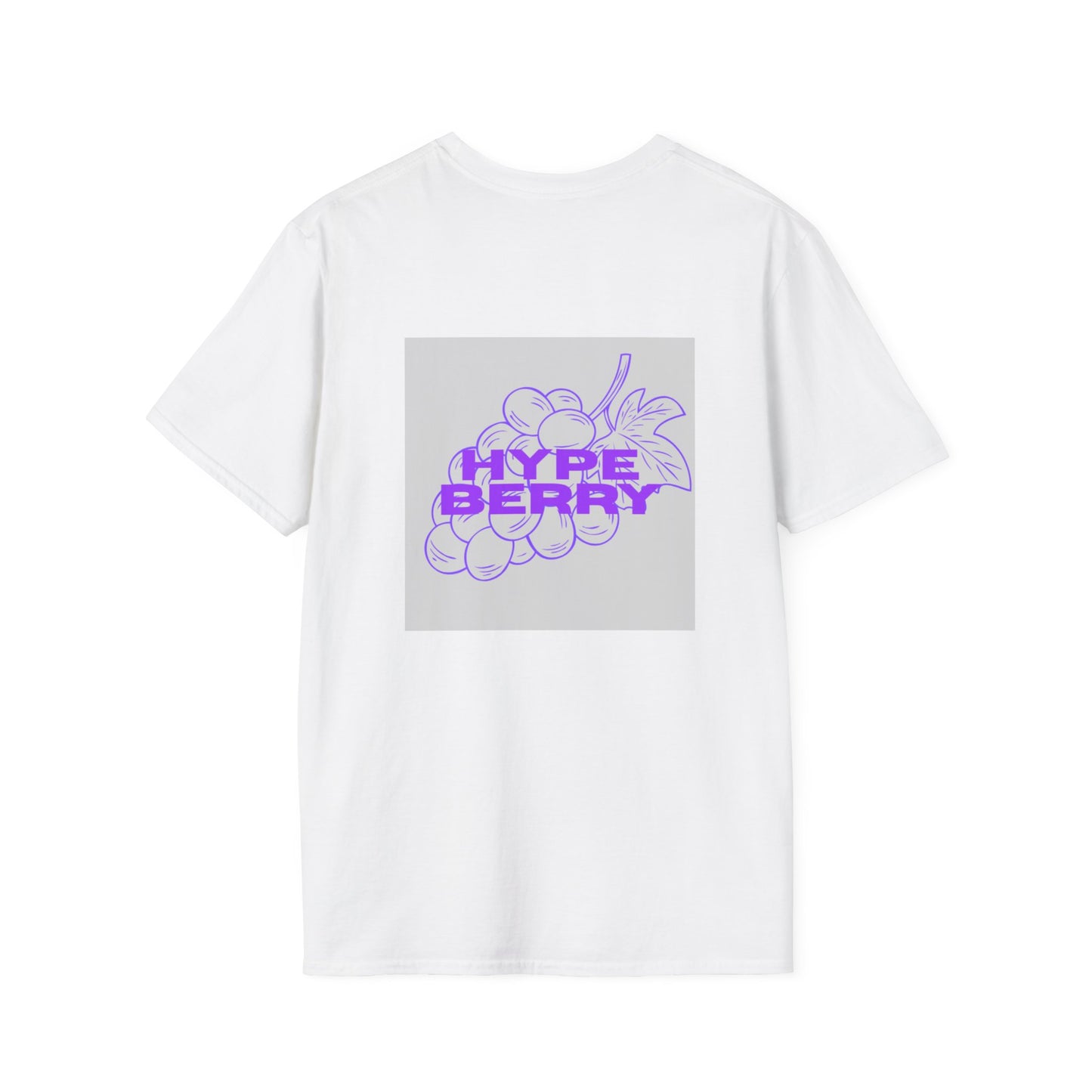 HypeBerry Pocket Tee — Retro Purple Berry Logo Graphic T-Shirt
