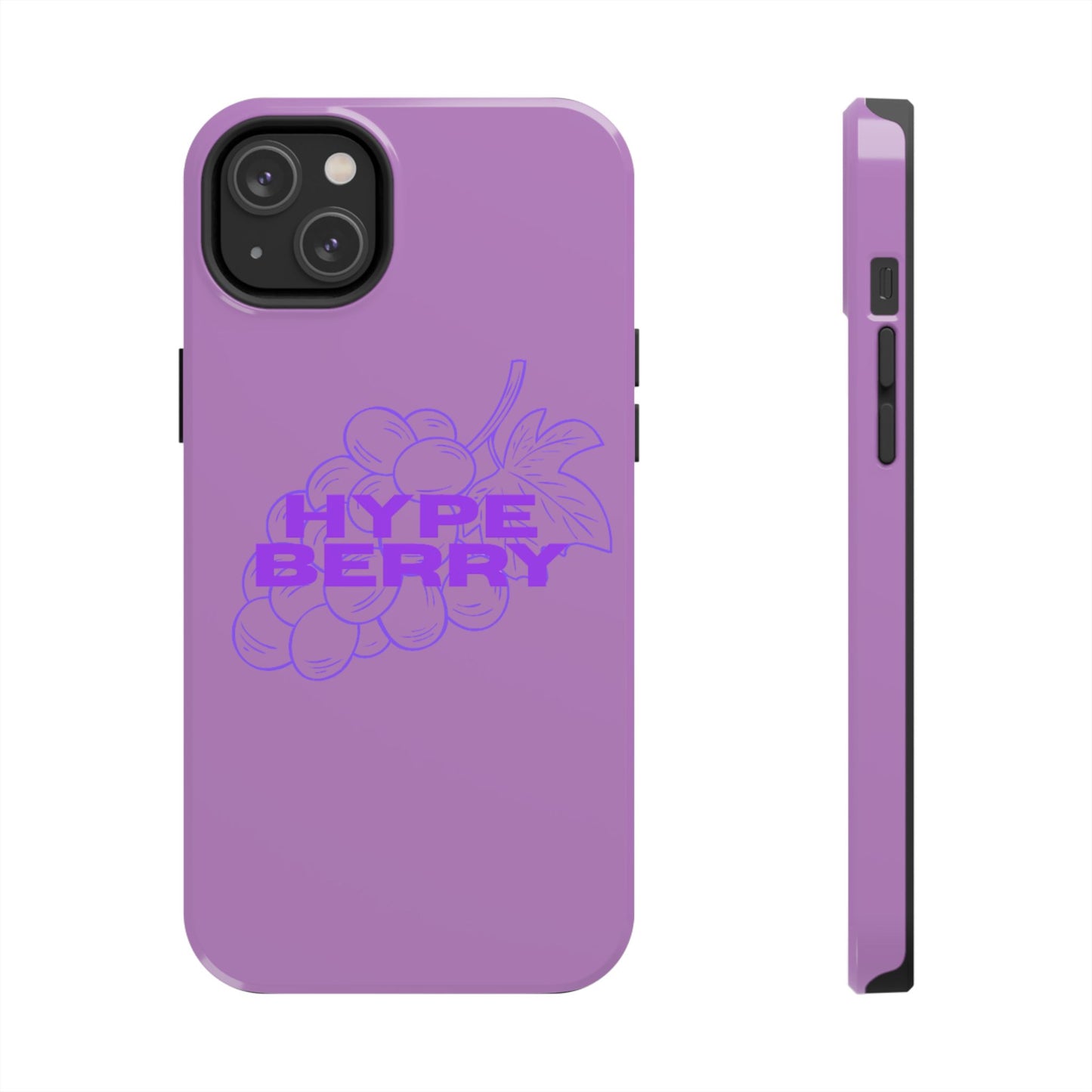 HypeBerry Tough Phone Case — Bold Purple Grape Design | iPhone 13–17