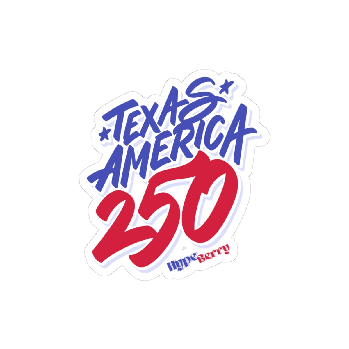 Texas America 250 Kiss-Cut Sticker | Patriotic Racing Vinyl Decal