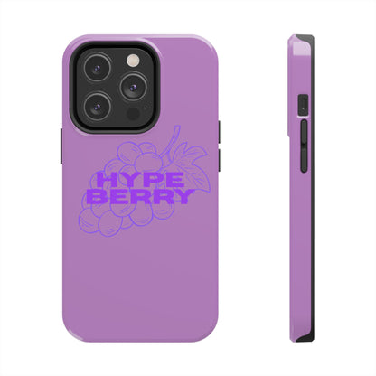 HypeBerry Tough Phone Case — Bold Purple Grape Design | iPhone 13–17