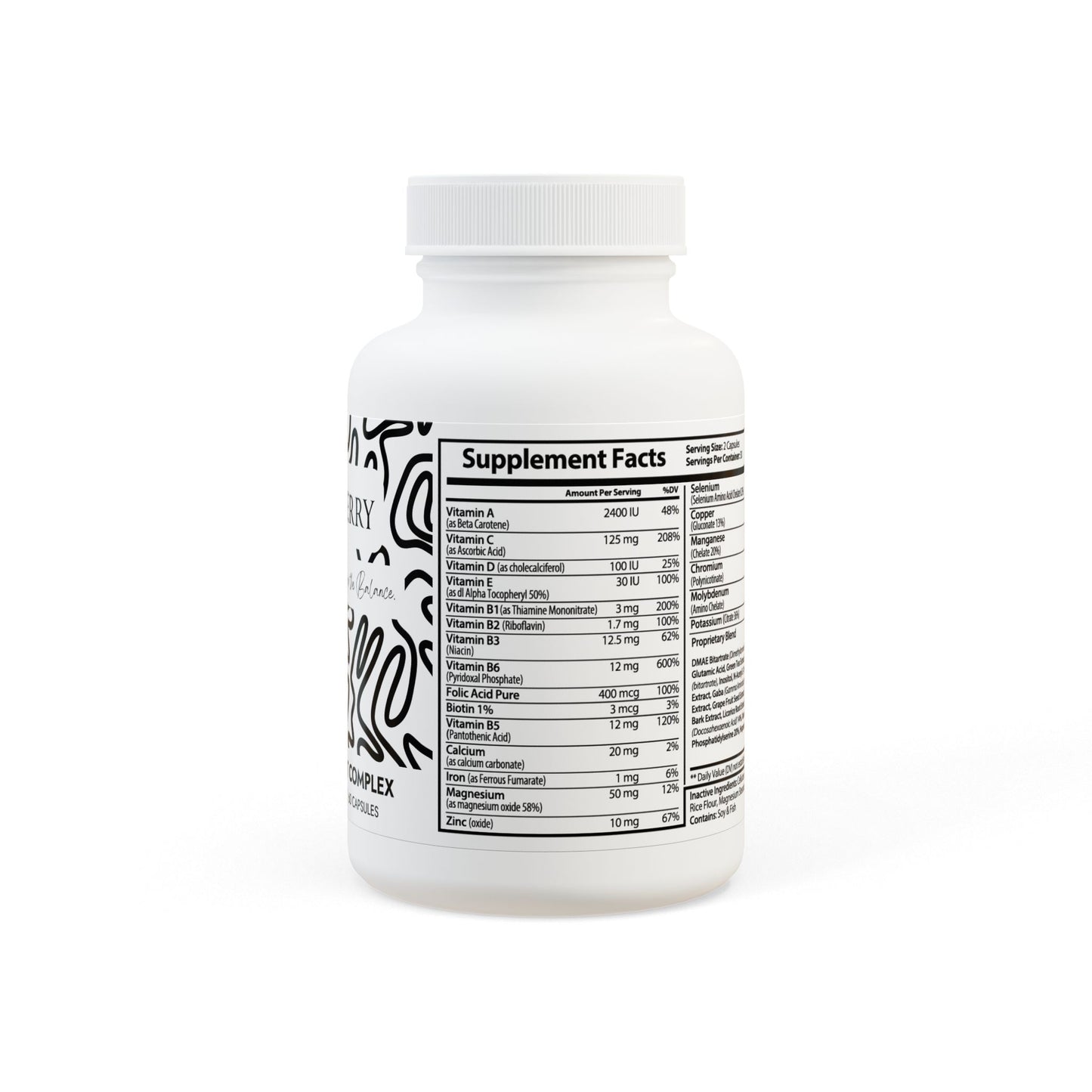 Brain Support Complex Supplement 60 Capsules | Focus, Memory & Mental Clarity