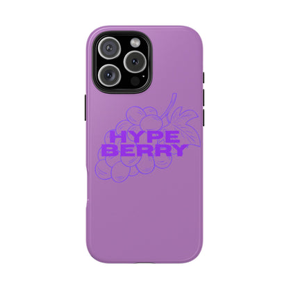 HypeBerry Tough Phone Case — Bold Purple Grape Design | iPhone 13–17