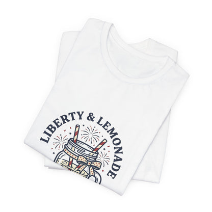 Liberty & Lemonade Patriotic Unisex T-Shirt | Fourth of July Tee