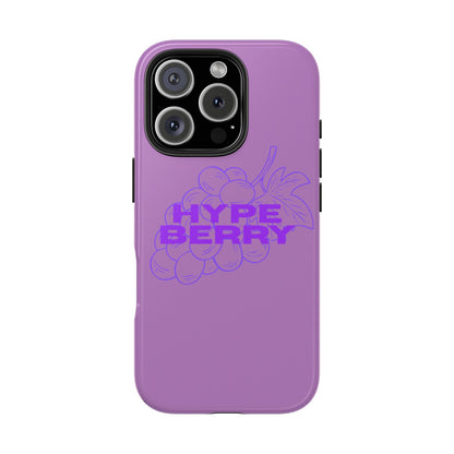 HypeBerry Tough Phone Case — Bold Purple Grape Design | iPhone 13–17