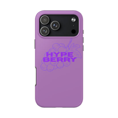 HypeBerry Tough Phone Case — Bold Purple Grape Design | iPhone 13–17