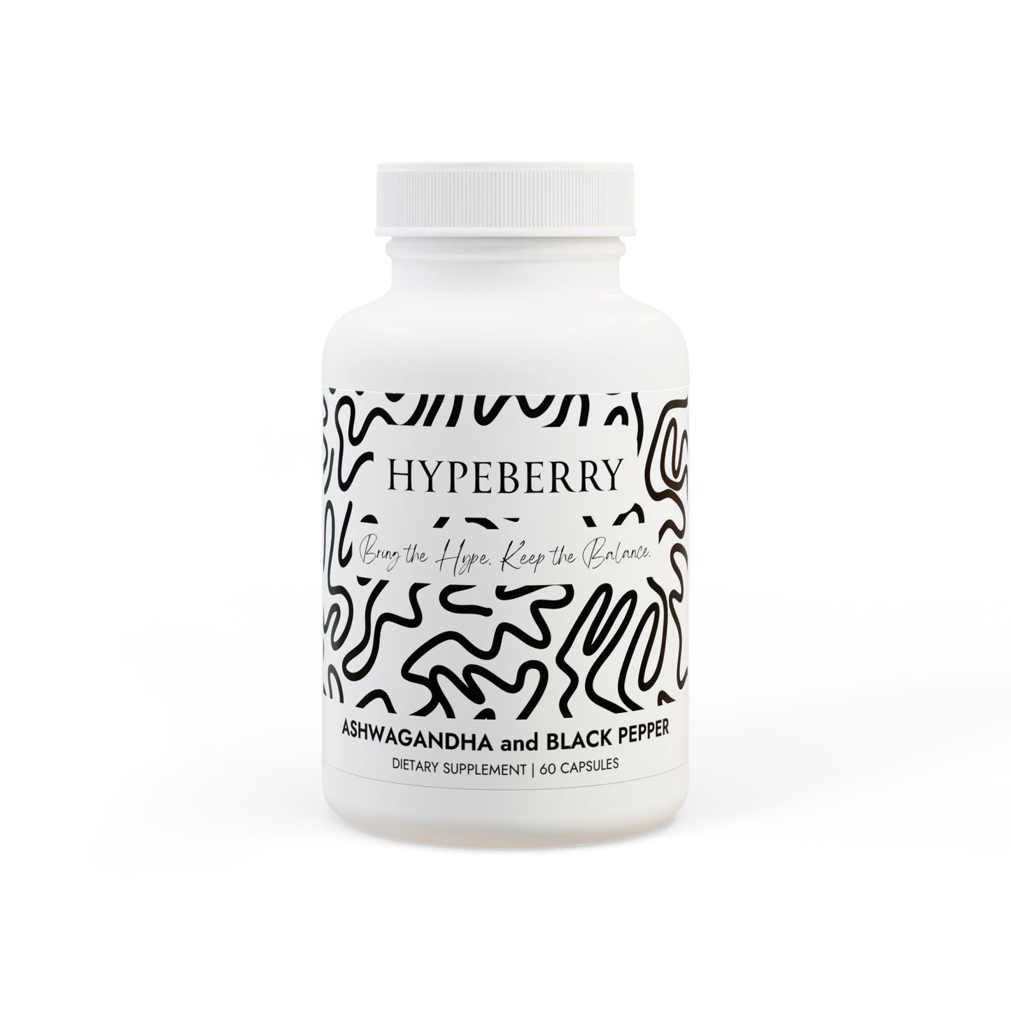 Ashwagandha & Black Pepper Supplement 60 Capsules | Stress Relief & Performance