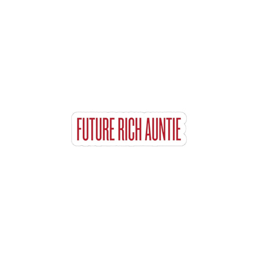 Future Rich Auntie Kiss-Cut Sticker | Sassy Gen-Z Money Mindset