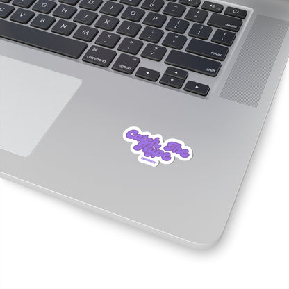 Catch The Hype Purple Script Sticker — Kiss-Cut Laptop Decal