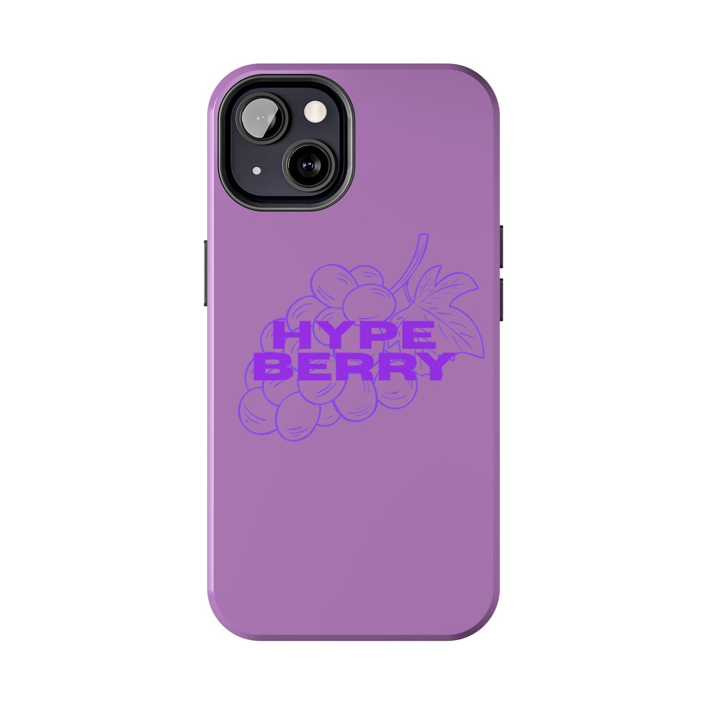 HypeBerry Tough Phone Case — Bold Purple Grape Design | iPhone 13–17