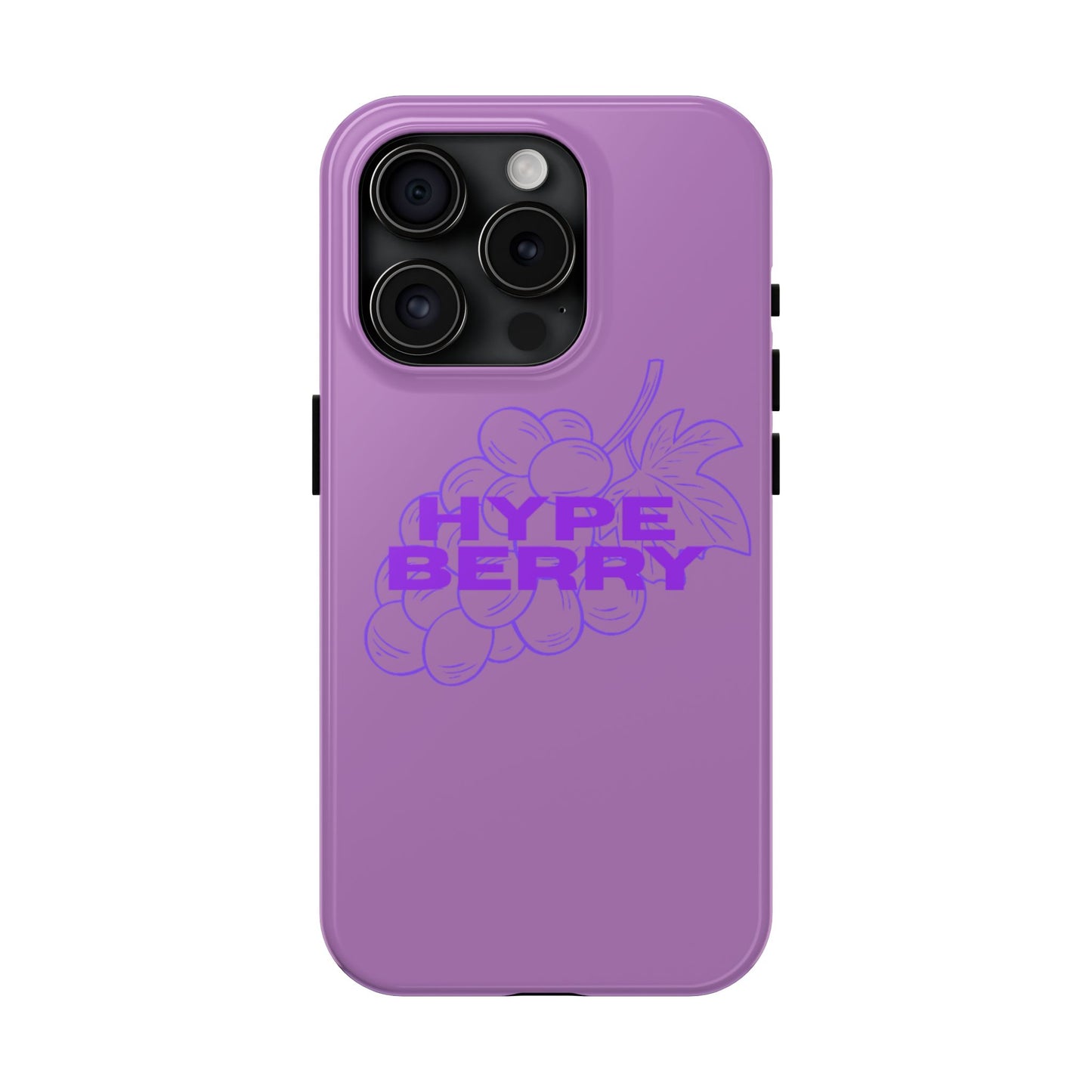 HypeBerry Tough Phone Case — Bold Purple Grape Design | iPhone 13–17