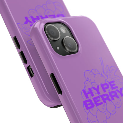 HypeBerry Tough Phone Case — Bold Purple Grape Design | iPhone 13–17