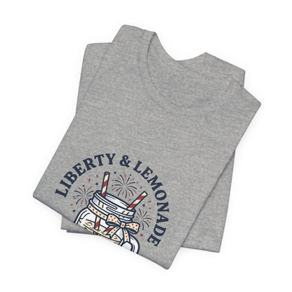 Liberty & Lemonade Patriotic Unisex T-Shirt | Fourth of July Tee