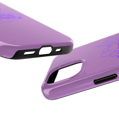 HypeBerry Tough Phone Case — Bold Purple Grape Design | iPhone 13–17