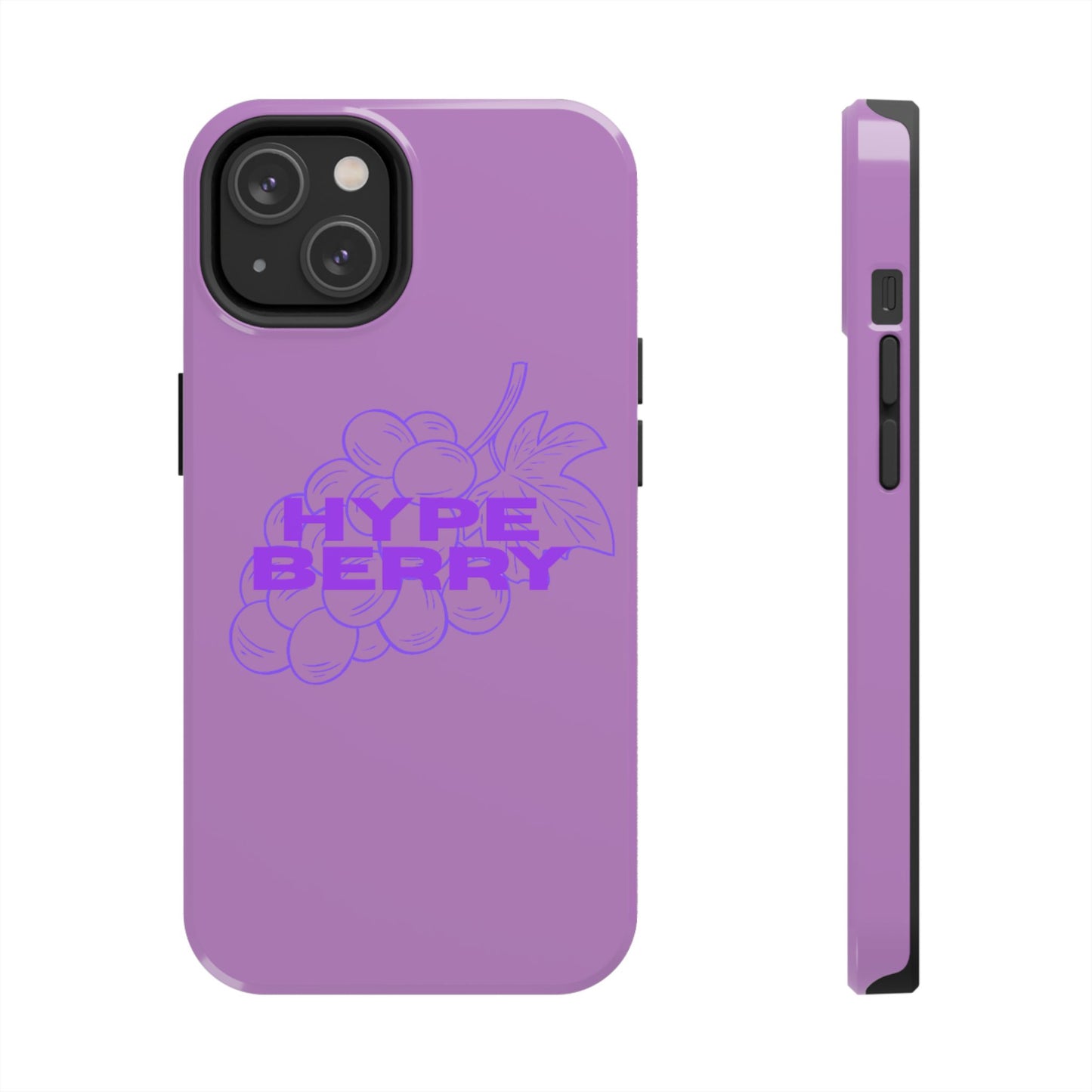 HypeBerry Tough Phone Case — Bold Purple Grape Design | iPhone 13–17