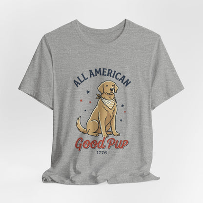 All American | Unisex Jersey Short Sleeve T-Shirt | Custom Print & Embroidery