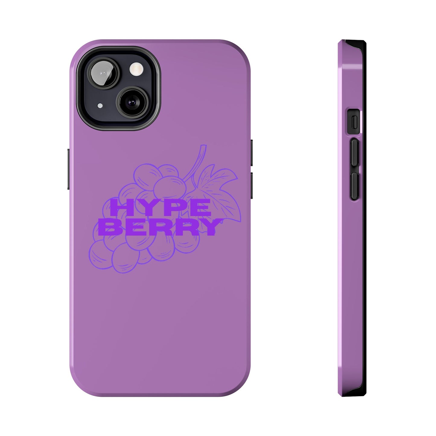 HypeBerry Tough Phone Case — Bold Purple Grape Design | iPhone 13–17