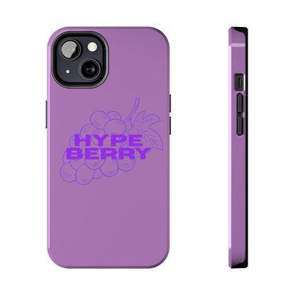 HypeBerry Tough Phone Case — Bold Purple Grape Design | iPhone 13–17
