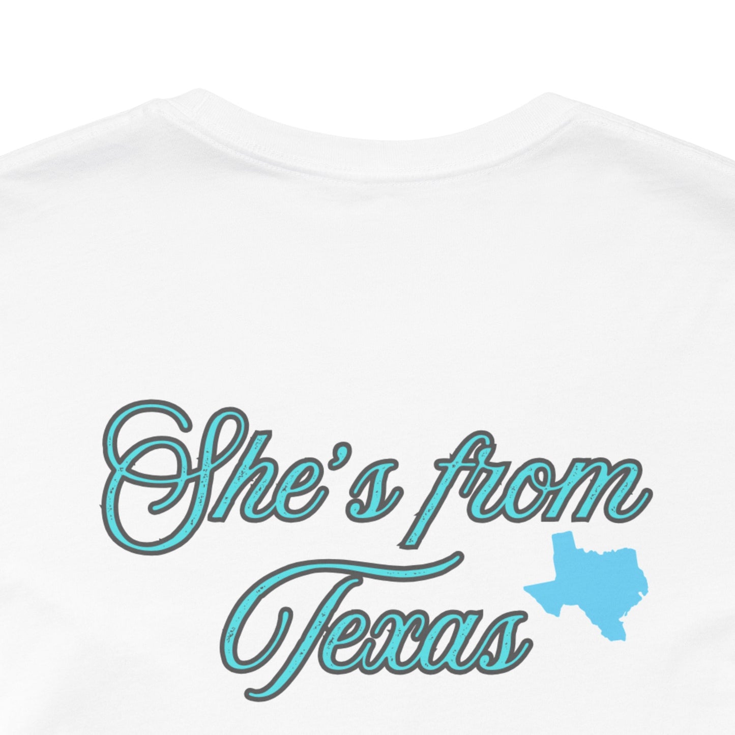 She's From Texas T-Shirt — Women's Texas Pride Tee | Blue State Graphic