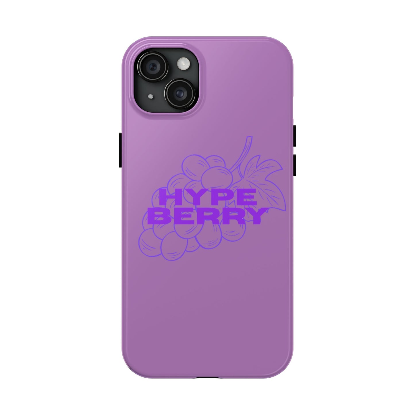 HypeBerry Tough Phone Case — Bold Purple Grape Design | iPhone 13–17