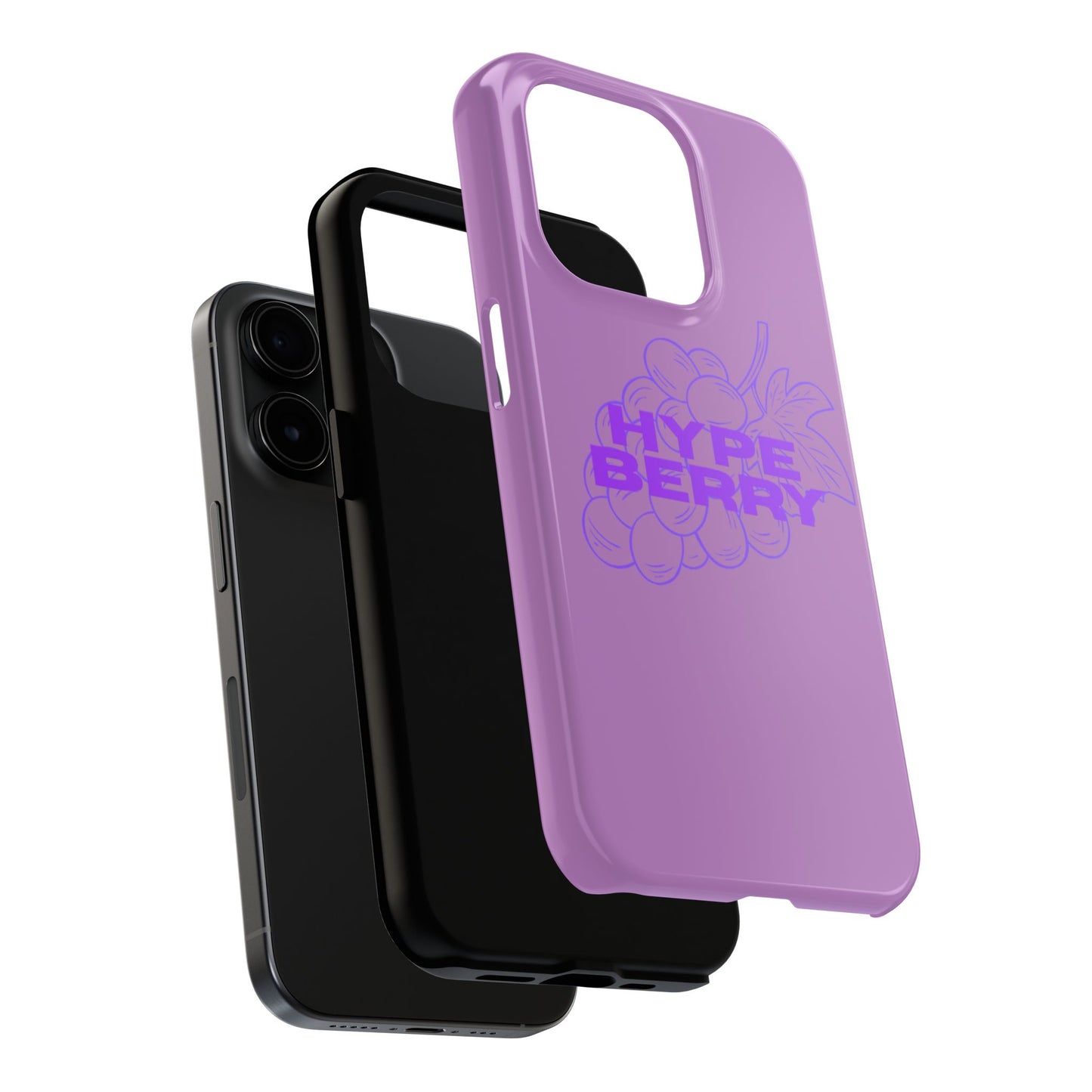 HypeBerry Tough Phone Case — Bold Purple Grape Design | iPhone 13–17