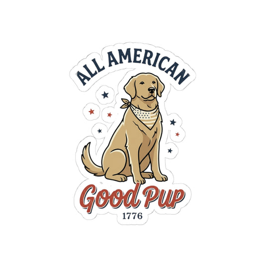 All American | Custom Kiss-Cut Stickers | Glossy Vinyl Decals