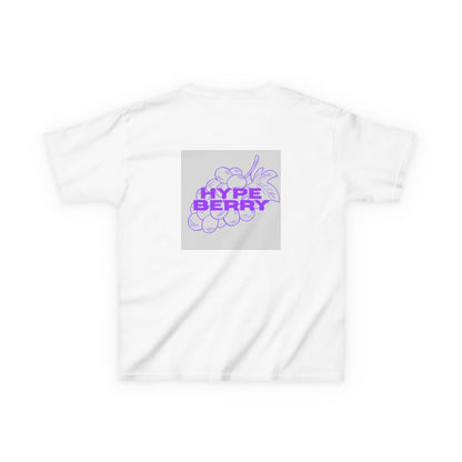 HypeBerry Kids Graphic Tee — Purple Berry Logo T-Shirt