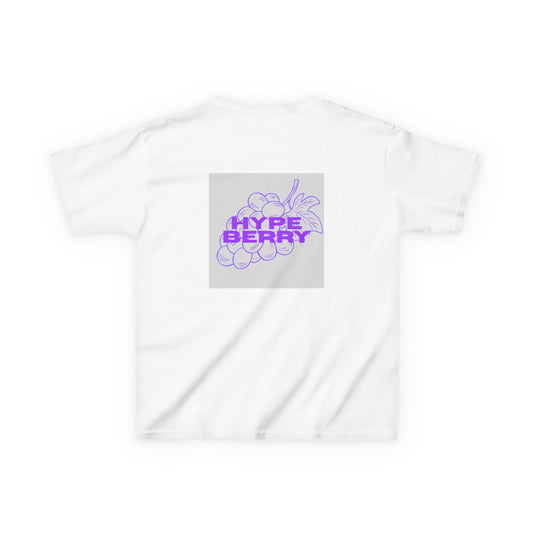 HypeBerry Kids Graphic Tee — Purple Berry Logo T-Shirt