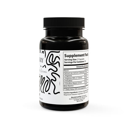 L-Arginine Supplement 60 Capsules | Pump, Endurance & Muscle Recovery