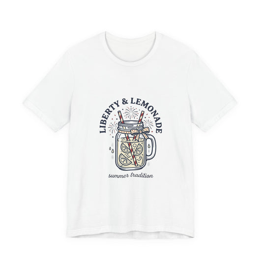 Liberty & Lemonade Patriotic Unisex T-Shirt | Fourth of July Tee