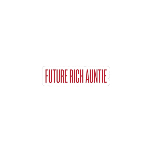 Future Rich Auntie Kiss-Cut Sticker | Sassy Gen-Z Money Mindset