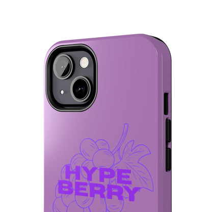 HypeBerry Tough Phone Case — Bold Purple Grape Design | iPhone 13–17